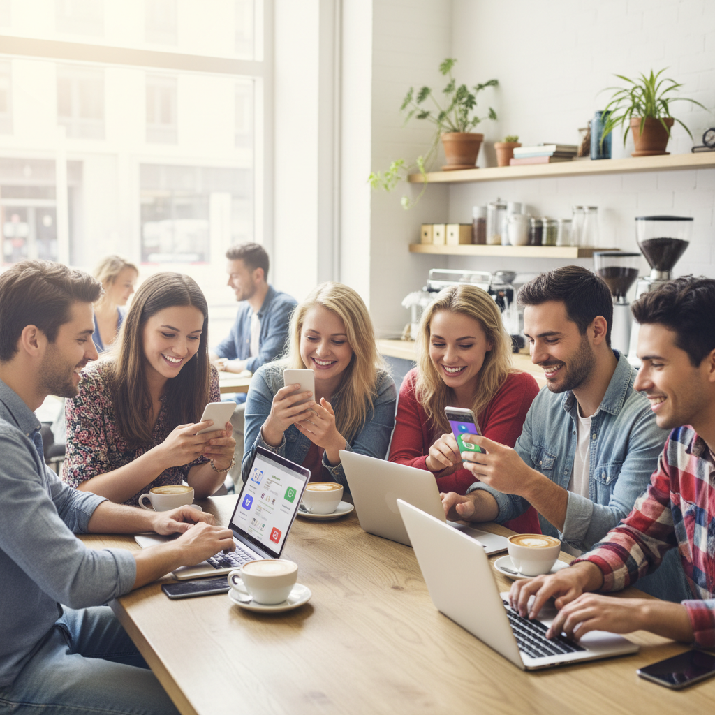 Jovens Profissionais que buscam bancos digitais