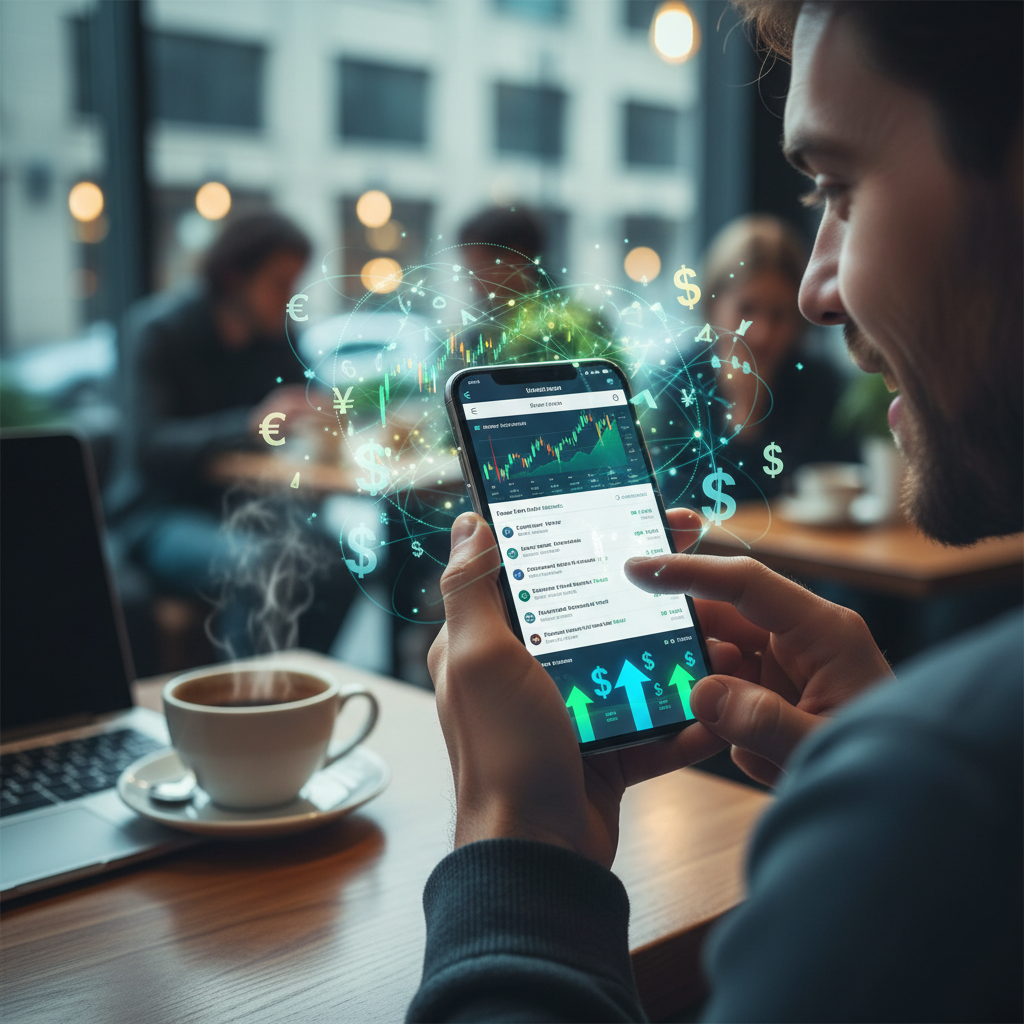 Investidores Mobile Atentos ao Mercado