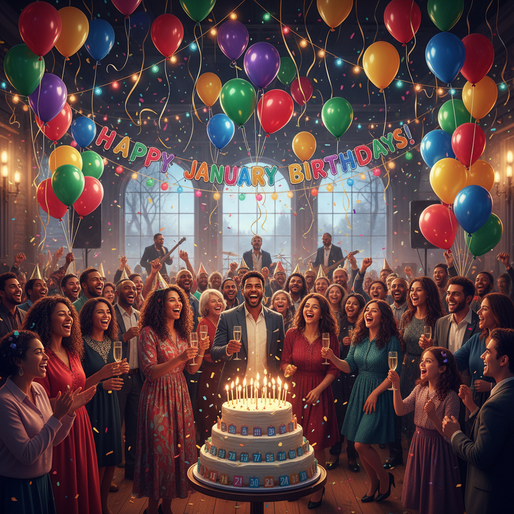 Aniversariantes Janeiro - Pais e Mães Conectados